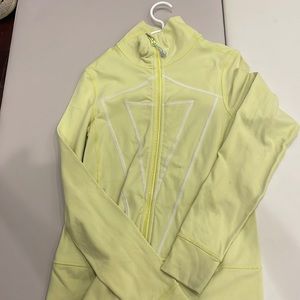 Ivivva yellow zip up jacket size 12 girls